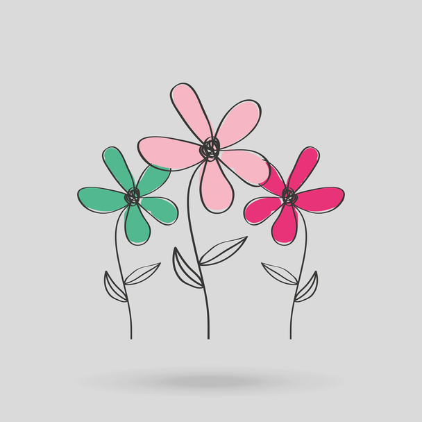 flower isolated design - Vektor, obrázek