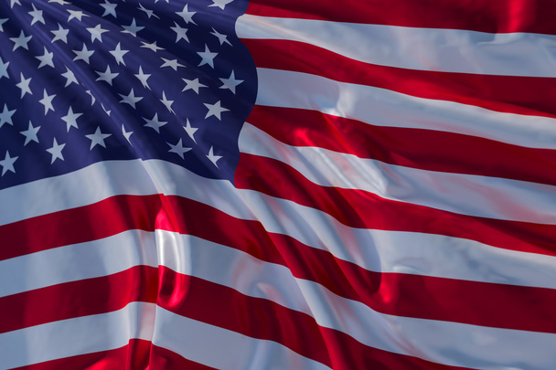 Американский флаг размахивает - Фото, изображение