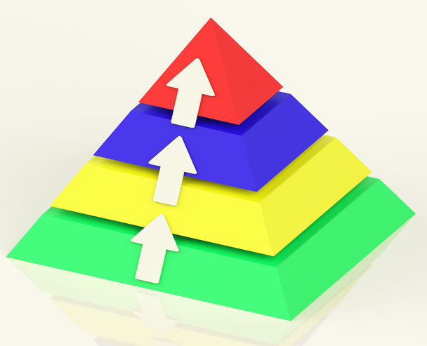 Піраміда зі стрілками зростання або прогресу
 - Фото, зображення