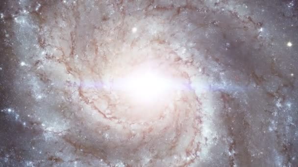 Галактика обертання в просторі на верхньому камери - Кадри, відео