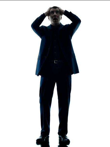 business man standing despair isolated - Фото, зображення