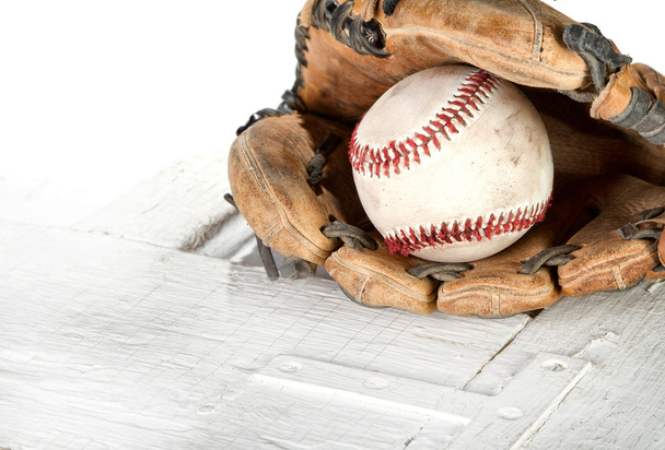 Baseball and mitt - Zdjęcie, obraz
