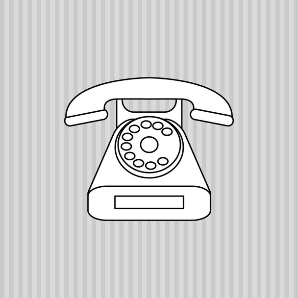 電話と顧客サービスのアイコン デザイン - ベクター画像
