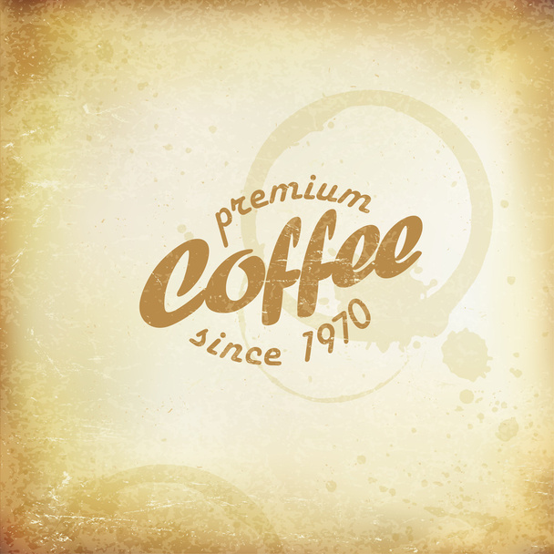 Vintage Coffee Poster - Вектор, зображення