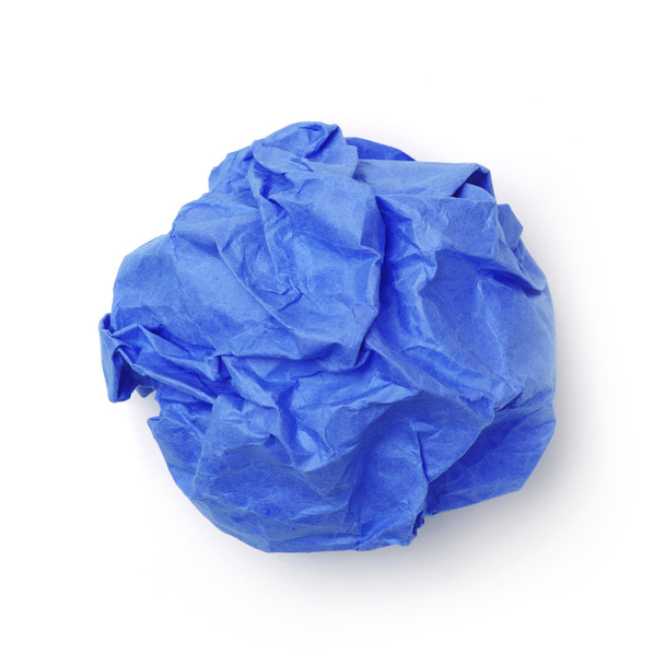 Kék papír labda - Fotó, kép