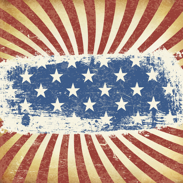 American Flag Background. - Vector, Image