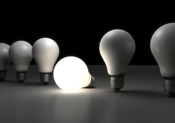 Conceito de criatividade lâmpada
 - Foto, Imagem