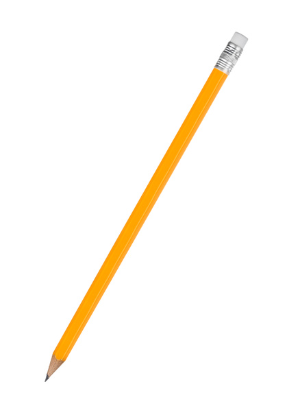 Bleistift isoliert auf Weiß - Foto, Bild