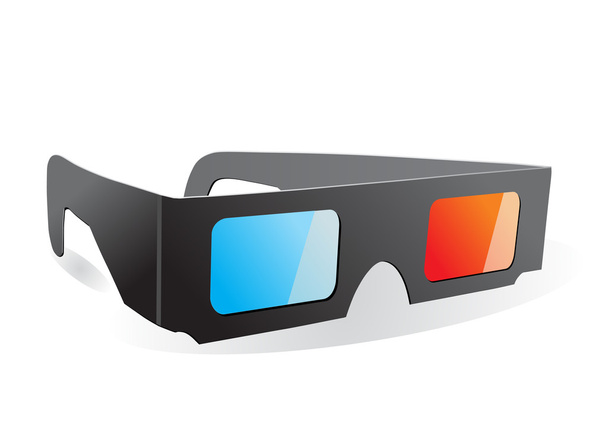 3d cinema glasses - Vector, Image