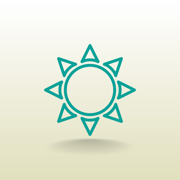 summer sun icon - Vector, Imagen