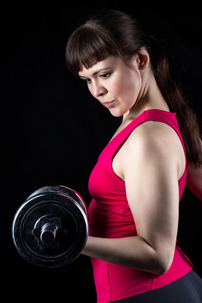 Fitness trainer with kettlebell - Фото, зображення