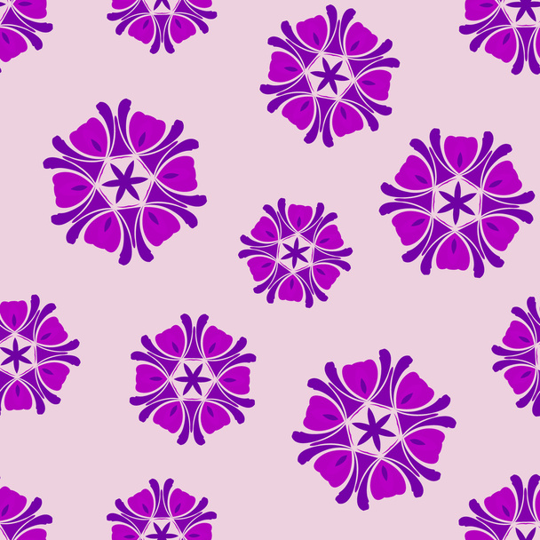 Seamless background lilac boho chic - Vektor, obrázek