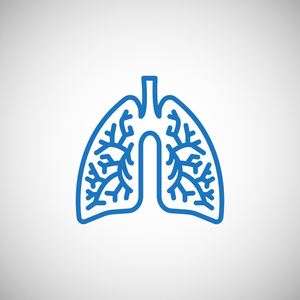 anatomy lungs icon - Διάνυσμα, εικόνα