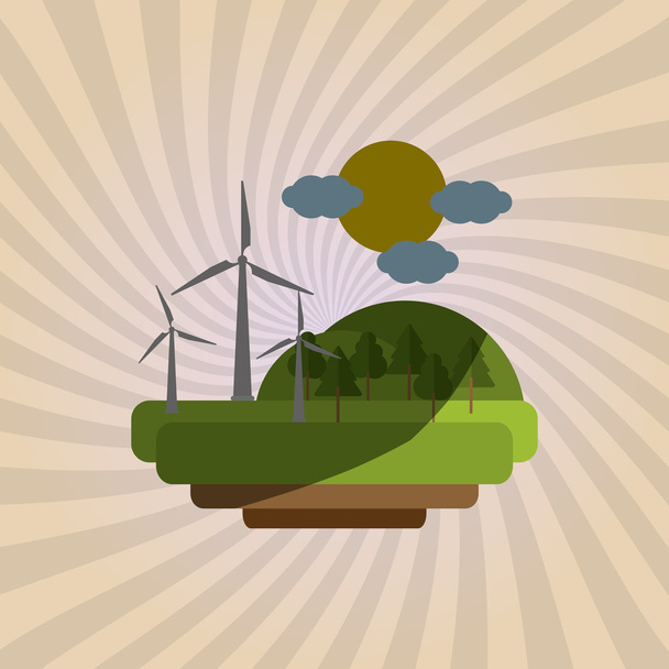 Save Energy icon design, Vector illustration - Vector, Image