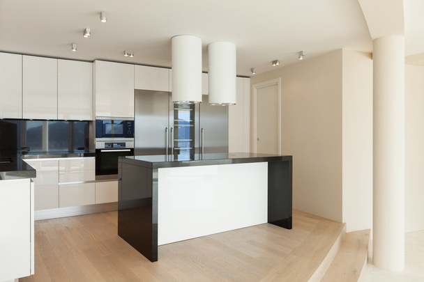 Interior, modern kitchen - Φωτογραφία, εικόνα
