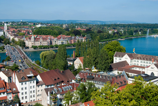 Constance'nın şehir merkezi ve boden Gölü - Fotoğraf, Görsel