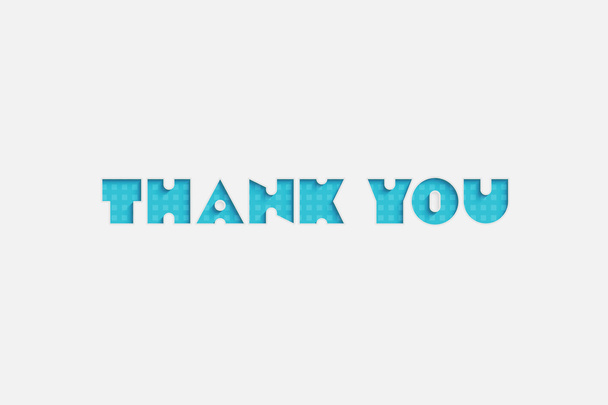 σας ευχαριστώ που απομονώθηκαν γράμματα σε λευκό φόντο. πρότυπο banner για την ημέρα των Ευχαριστιών. σχέδιο κάρτας μηνύματος εκτίμησης. ευγνωμοσύνη διακοσμητικό στοιχείο - Διάνυσμα, εικόνα
