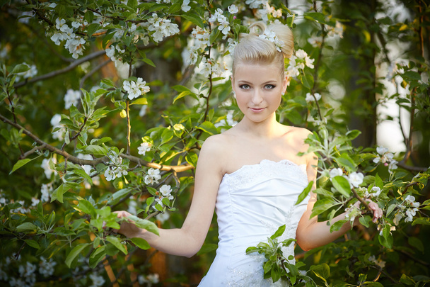 beautiful young blonde bride - Photo, Image