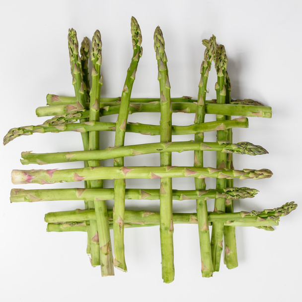 Close-up view of green asparagus - Фото, изображение