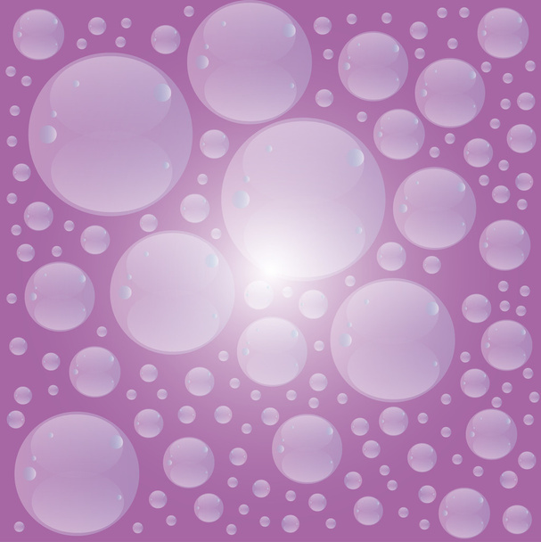 Пузырьки мыла на красочном фоне. Векторная иллюстрация
 - Вектор,изображение