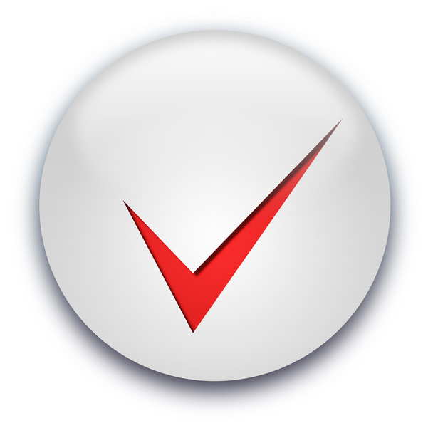 Tick button - Foto, Imagem