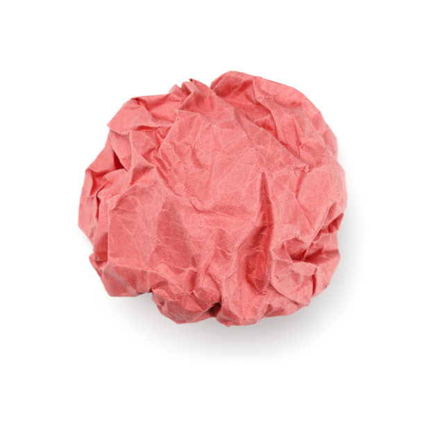 Boule de papier rouge
 - Photo, image