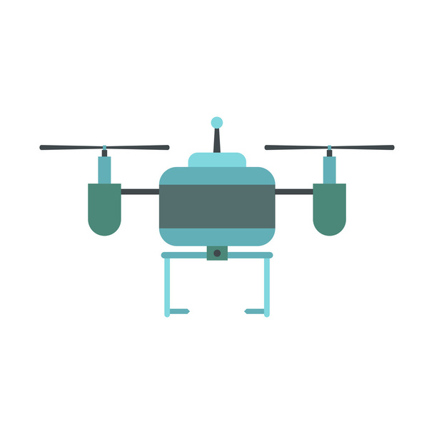 Drone vector icon in flat style - Vector, imagen
