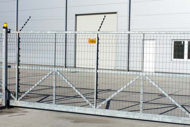 electric fence indrustial plant - Photo, Image