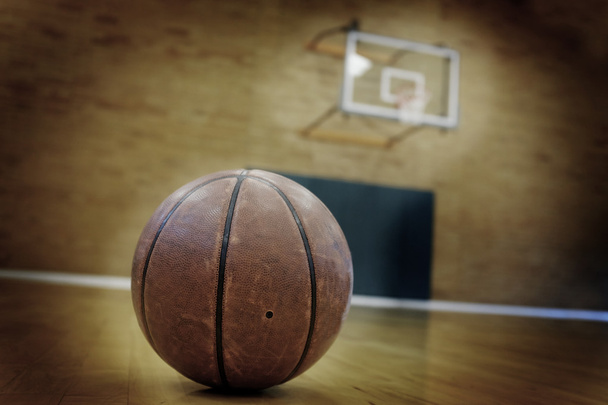 Basketball and Basketball Court - Photo, Image