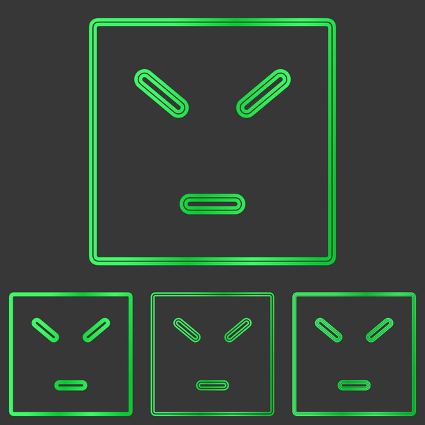 Зеленый набор логотипов
 - Вектор,изображение