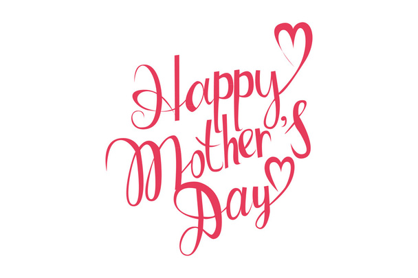mothers day hand lettering handmade calligraphy.  - Vector, Image