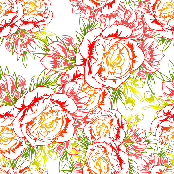 flower pattern background - Vektör, Görsel
