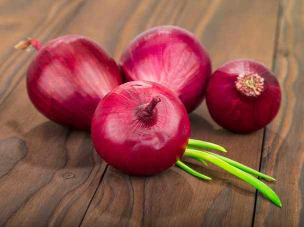 a red onion - Foto, Bild