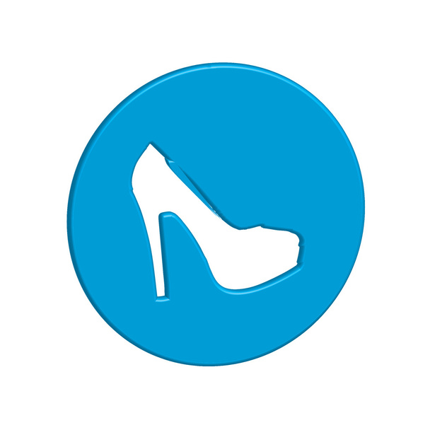 Icon Illustration Isolated on a Background - High Heels - Fotografie, Obrázek