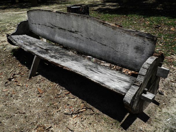 rustic wooden bench - Photo, Image