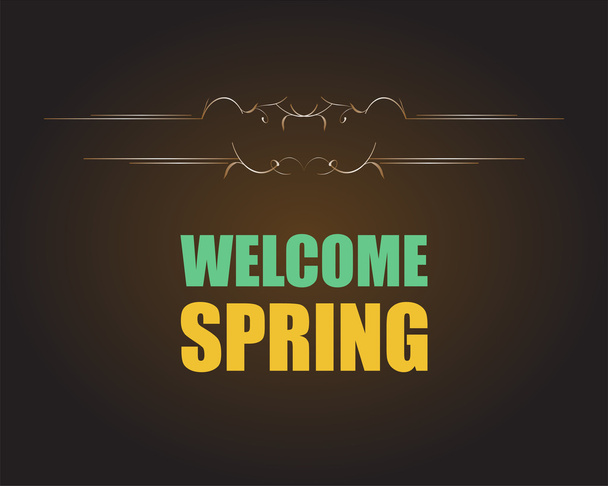 Welcome Spring Holiday Card. Welcome Spring Vector. Welcome Spring background. Spring Holiday Graphic. Welcome Spring Art. Spring Holiday Drawing - ベクター画像