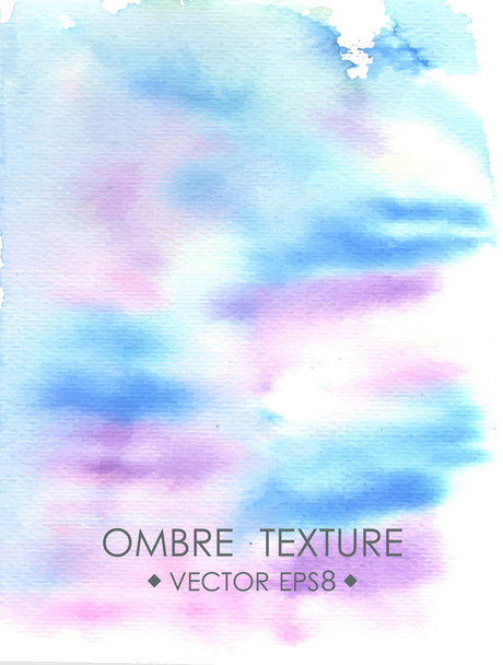 Ombre watercolor violet Hand drawn ombre texture. - Vector, Image