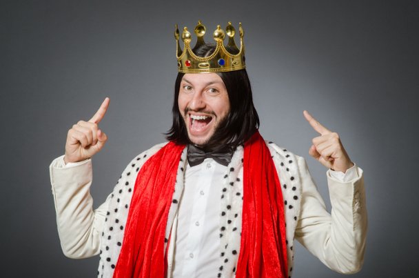King businessman in royal business concept - Photo, Image