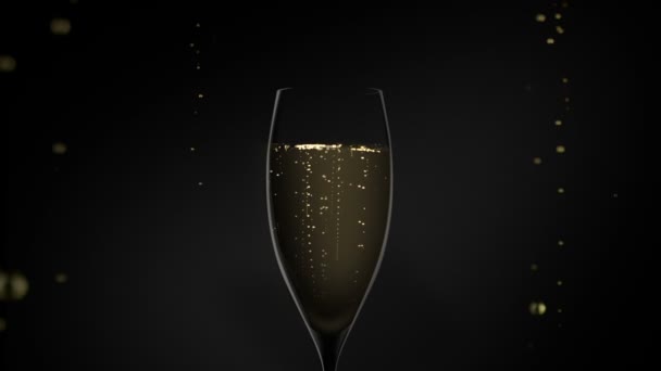 Glas champagne. - Video
