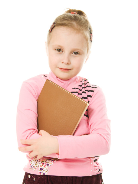 Young girl holding books - Foto, Imagem