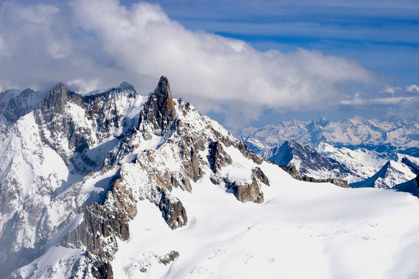 Mountain winter view - Foto, afbeelding