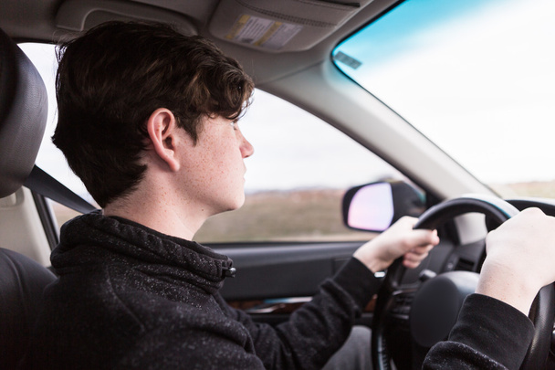 Nastoletni chłopak, Student kierowca - Zdjęcie, obraz