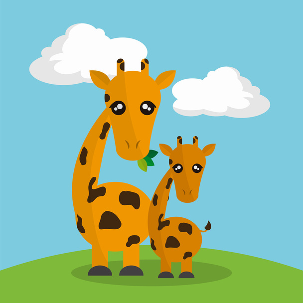 Żyrafa ikona designu - Wektor, obraz