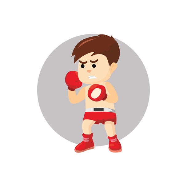 Boy ready for boxing - Vector, Imagen