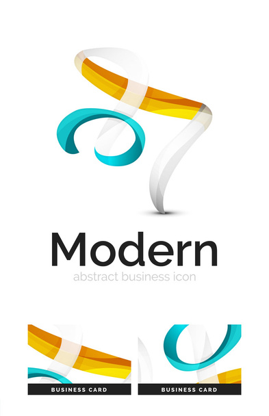 Ruban tourbillon logo d'entreprise
 - Vecteur, image