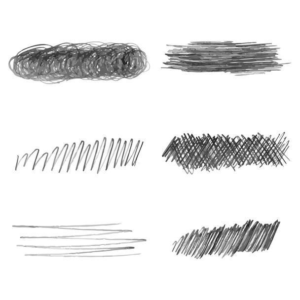 Set di tratti a matita disegnati a mano
 - Vettoriali, immagini