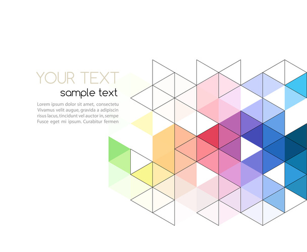 Abstract background color triangle. Vector illustration. - Vector, Image