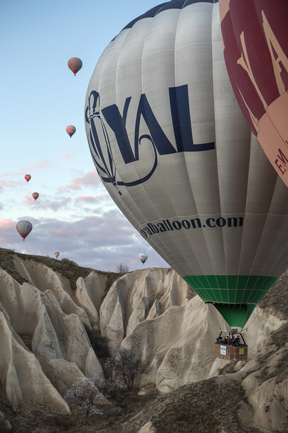 Flying air balloons - Foto, afbeelding