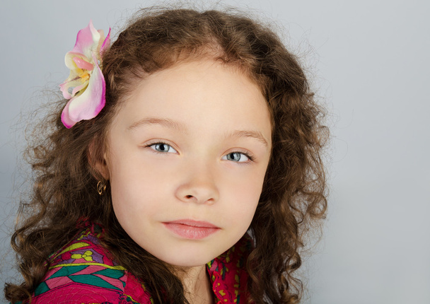 Portrait of cute little girl - Photo, Image