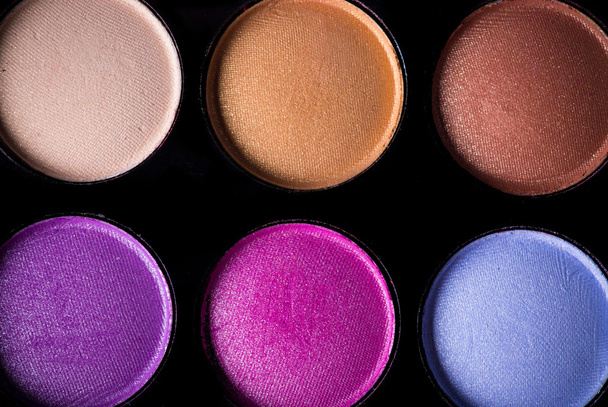 Palette of colorful eye shadows. - Foto, immagini